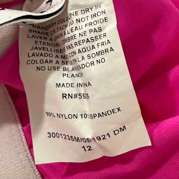 Trina Turk MULTI Sevilla Off the Shoulder One Piece Swimsuit Size 12 - Picture 4 of 6